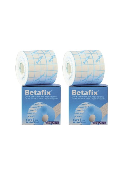 Betafix Fix Flaster Esnek Sabitleme Bandı 5 M x 5 CM 2 Adet