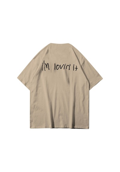 Flood Of Style Unisex I'm Loving It Mc Taş Tshirt Gri