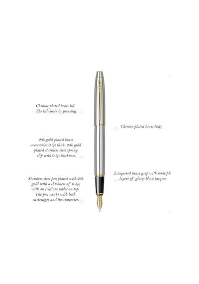 Erconcept Scrikss Dolma Kalem Kutulu Gold Krom 35