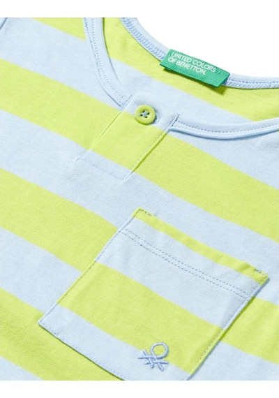 United Colors Of Benetton Erkek Bebek T-shirt Ben.33r9gh00y Yeşil
