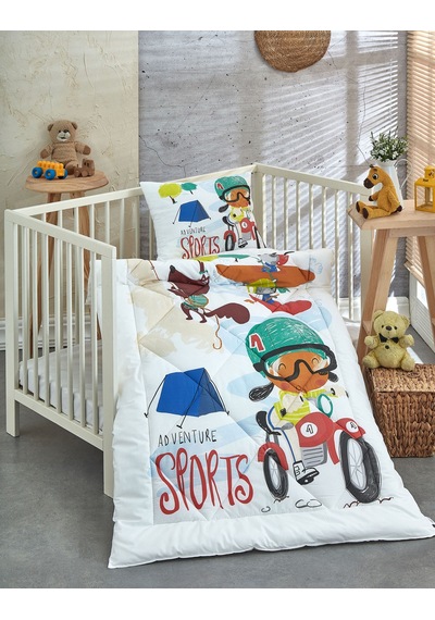 Komfort Home Ranforce Bebek Yorgan Seti Pamuk / V7