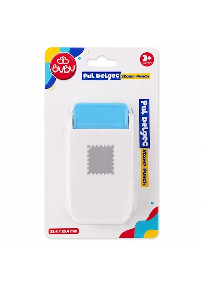 Bu-bu Şekilli Delgeç Pul 25,1x25,4 Mm De0032 Mavi-beyaz