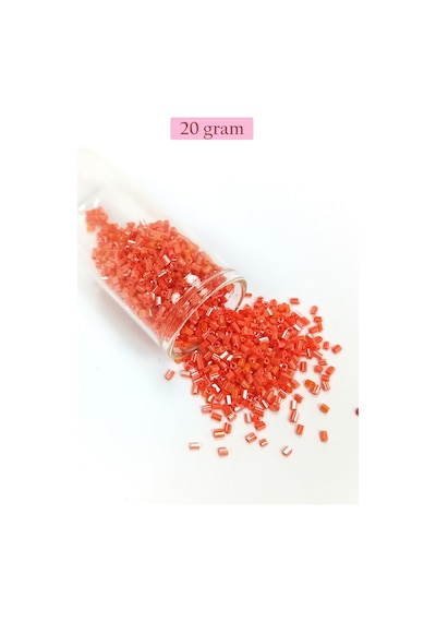 Kesme Cam Boncuk 2mm - 4 Renk - Toplam 80 Gram - Bnc436
