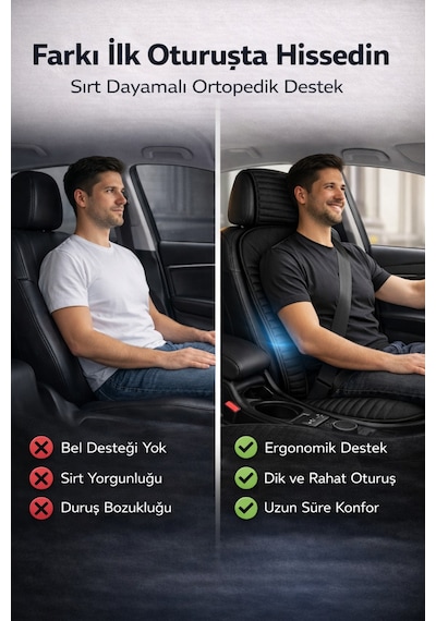 Renault Clio 1998 Ve Sonrası Clio 4 2012-2019 Uyumlu Vento Serisi Siyah 2'li Minder Seti
