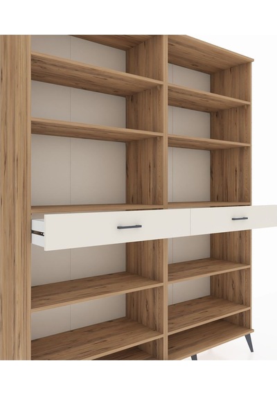 Hyperion Gardrop 10 Raflı 2 Çekmeceli 176x44x221 Çam-çam/aytaşı Çam/aytaşı Hyperion Gardrop 10 Raflı 2 Çekmeceli 176x44x221 Çam-çam/aytaşı Çam/aytaşı