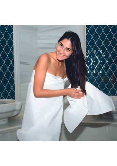 Tek Kullanımlık Banyo Havlu Seti 4 Adet Beyaz