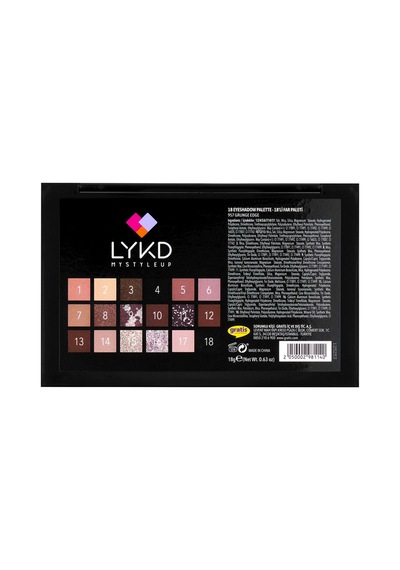 18'li Far Paleti-957 Grunge Edge 12 Mat Ton -6 Işıltılı Ton
