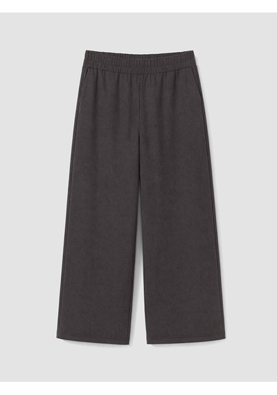 LC Waikiki Lc Waıkıkı Antrasit Loose Fit Süet Görünümlü Kadın Pantolon