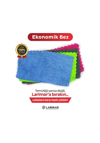 Larimar Ekonomik Temizlik Bezi 20'li 30 x 30 CM