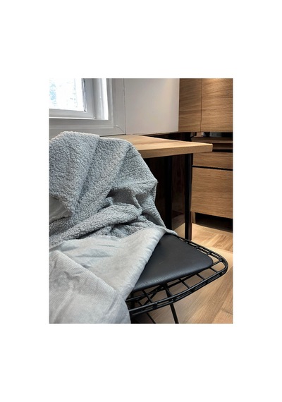 Zp Teddy İthal Kıvırcık 100x150cm, Yüksek Gramaj, Peluş Kumaş, Tekstil Gri Gri