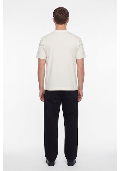 Sabri Özel Erkek Açık Krem Normal Kesim Regular FitPamuk Dokuma Bisiklet Yaka Basic T-shirt Sabri Özel Erkek Açık Krem Normal Kesim Regular FitPamuk Dokuma Bisiklet Yaka Basic T-shirt