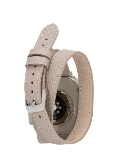 Alpıne Slim Double Tour Dune Brown Hakiki Deri Apple Uyumlu Watch Kordonu - 44/45/46/49mm