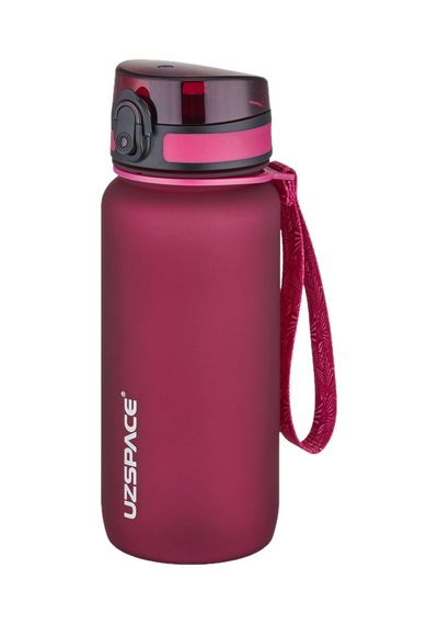 Uzspace Kilitli Kapak 650 Ml Kırılmaz Kırmızı Tritan Matara Çok Renkli
