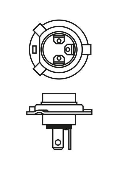 Ampul 24v H4 75/70 Watt 43t Tirnakli Eco Truck - Bsc 1 987 302 862 Çok Renkli