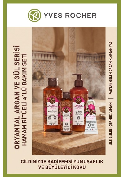Argan Gül Özlü Oryantal Vücut Bakım Seti 400 Ml Duş Jeli + 100 Ml Vücut Yağı Diğer