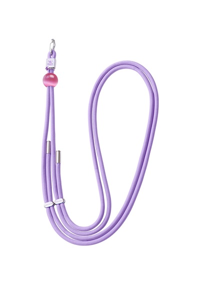 Pynana Charm Serisi 2 İn 1 Halat Telefon Boyun Askı İpi Mor