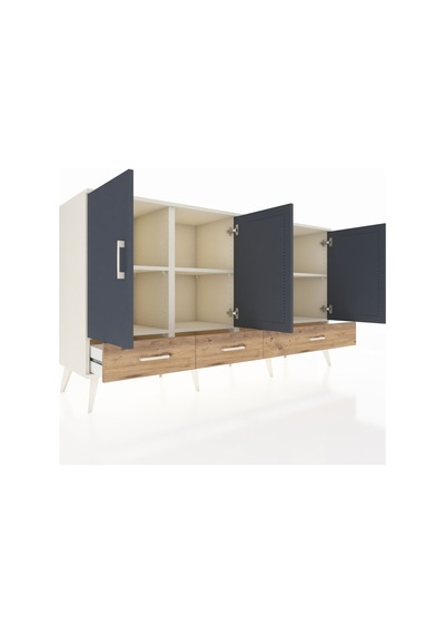 Hyperion Konsol 6 Raflı 3 Çekmeceli 4 Kapaklı 176x44x99 Aytaşı-an Aytaşı-antrasit/çam Hyperion Konsol 6 Raflı 3 Çekmeceli 4 Kapaklı 176x44x99 Aytaşı-an Aytaşı-antrasit/çam