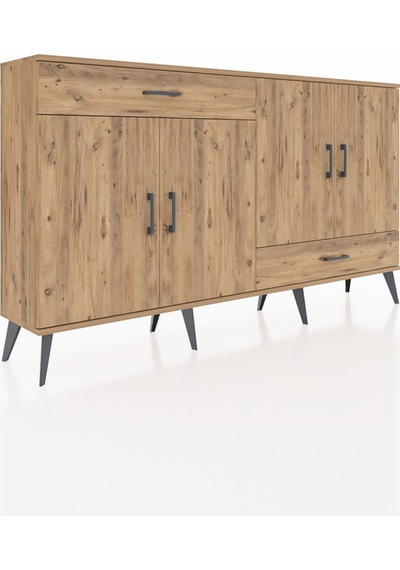 Arges Konsol 5 Raflı 2 Çekmeceli 4 Kapaklı 176x30x99 Çam-çam Çam-çam Arges Konsol 5 Raflı 2 Çekmeceli 4 Kapaklı 176x30x99 Çam-çam Çam-çam