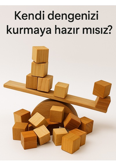 Cwwtoys Küp Denge 22 Parça Ahşap Denge Oyunu, 3 Yaş+