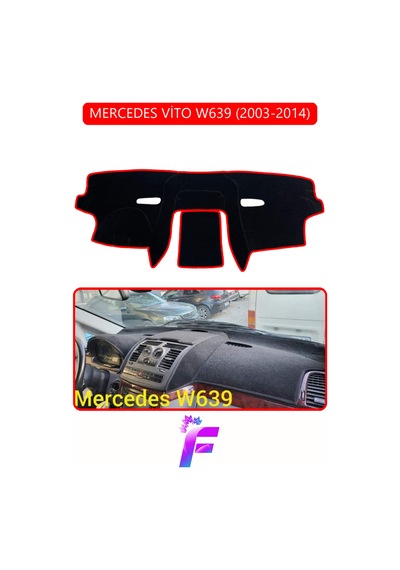 Mercedes Vito 2003-2014 Uyumlu Torpido Örtüsü Kolay Montaj Yansıma Önleyici Koruma G93