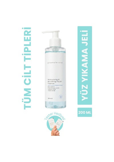 Glowmolecules Nemlendirici Besleyici Yüz Yıkama Jeli 200 ML