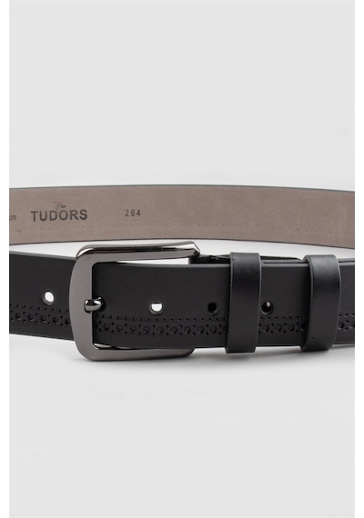 Tudors Erkek 4 Cm Spor Siyah Kemer-22903 Siyah