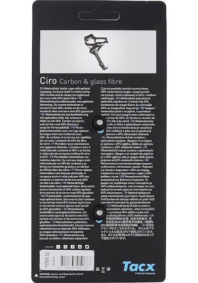 Garmin Tacx Ciro, Üniseks Yetişkin T6500.02 Şişe Tutucu, Siyah, T Çok Renkli