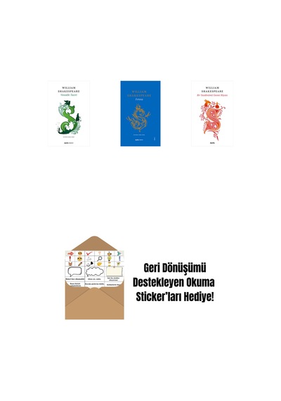 Venedik Taciri + Fırtına Ciltli + Bir Yazdönümü Gecesi Rüyası + Okuma Sticker'ları