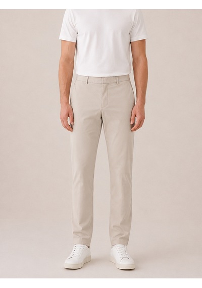 Bej Formunu Koruyan Regular Fit Pantolon 100730