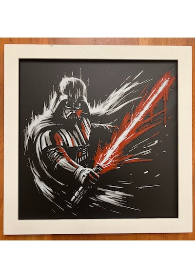 Darth Vader 3d Baskı Tablo Çerceve
