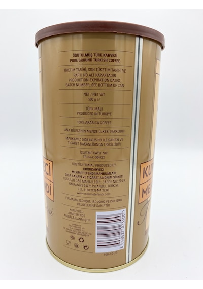 Kurukahveci Mehmet Efendi Türk Kahvesi Teneke 500 G