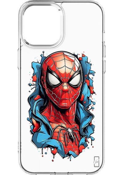 Apple Uyumlu iPhone 15 Kılıf Spider Splash