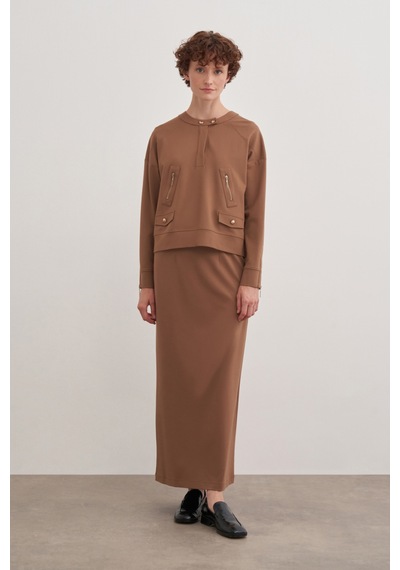 Aker Örme Kalem Etek Camel Camel
