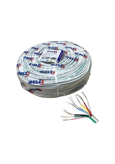 Onli Dt8 Alarm Diafon Kablosu 0.22mm 8canlı 250metre