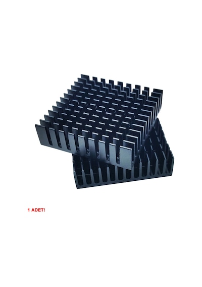 Aluminyum Soğutucu 4x4cm Altın Renk 40x40mm 143 Kanat Pasif Radyatör Peltier