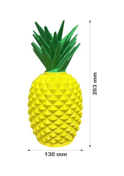 Ananas Tasarımlı Gece Lambası Çok Renkli