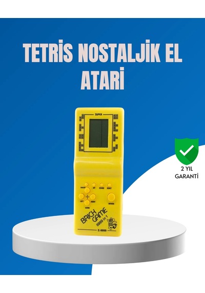 Mini Tetris El Aterisi Taşınabilir Retro Oyun Konsolu, Pil İle Çalışan Klasik Model
