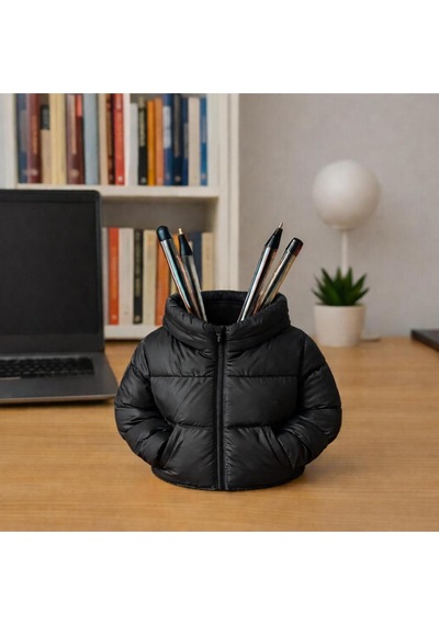 3d Tasarım "şişme Mont" Serisi Dekoratif Kalemlik Ve Organizer