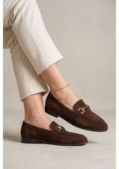 Papuçcity Fncy 03448 Kadın Günlük Loafer Ayakkabı Kahve