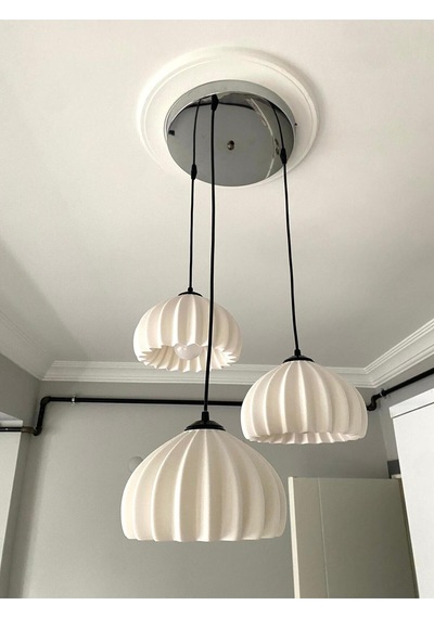 Solis Modern 3 Lü Sarkıt Avize Salon Ve Mutfak Aydınlatması Şık Bohem Tarz Nestvibe Gümüş