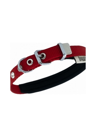 Doggie Konfor Dokuma Köpek Boyun Tasması Kırmızı 5 x 55 CM 65 CM Kırmızı