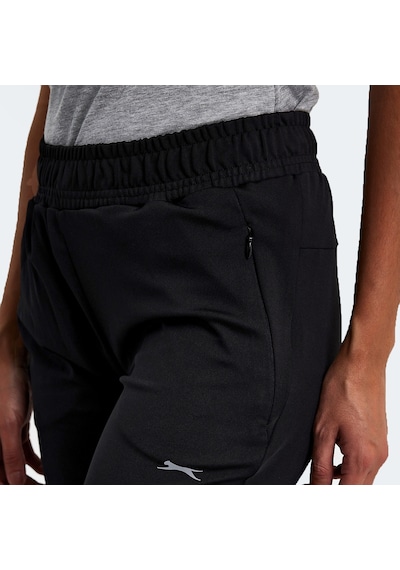 Slazenger RELATIVE Kadın Fermuar Cepli Siyah Eşofman Altı