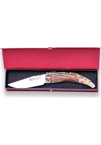 Joker Nc141 Antler Hand Carved Handle Geyik Boynuz Kamp Çakı Çok Renkli