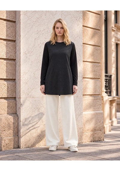 Nuss Siyah 3041 Tunik