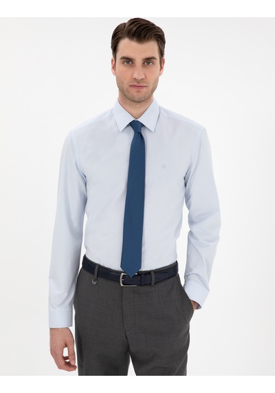 Pierre Cardin Erkek Açık Mavi Gömlek Basic 50307198-vr003 Açik Mavi