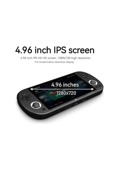 Trimui Smart Pro 4.96 Inch Ips Screen Handheld Game Console Open Source Linux System 128g Black