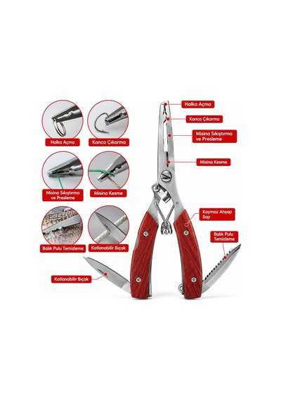 Sunup Sn-38921 Çok Fonksiyonlu Balıkçı Pensesi