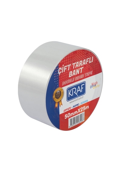 Kraf Çift Taraflı Bant 50mmx25m 2550g