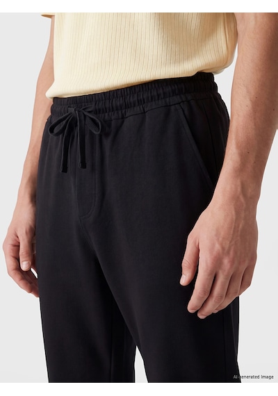 Lcw Vision Siyah Regular Fit Erkek Keten Görünümlü Pantolon