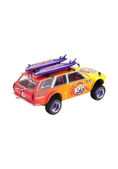 Mini Gt Kaido House //210 Datsun Kaido 510 Wagon 4x4 Kaido Islands V1 1/64 Model Araba